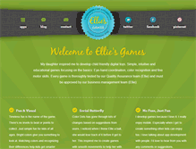 Tablet Screenshot of elliesgames.com